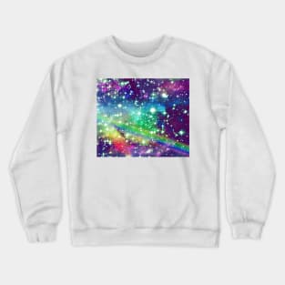 Rainbow Stars and Galaxies Crewneck Sweatshirt